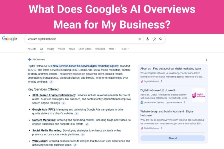 What Does Google’s AI Overviews Mean for My Business?