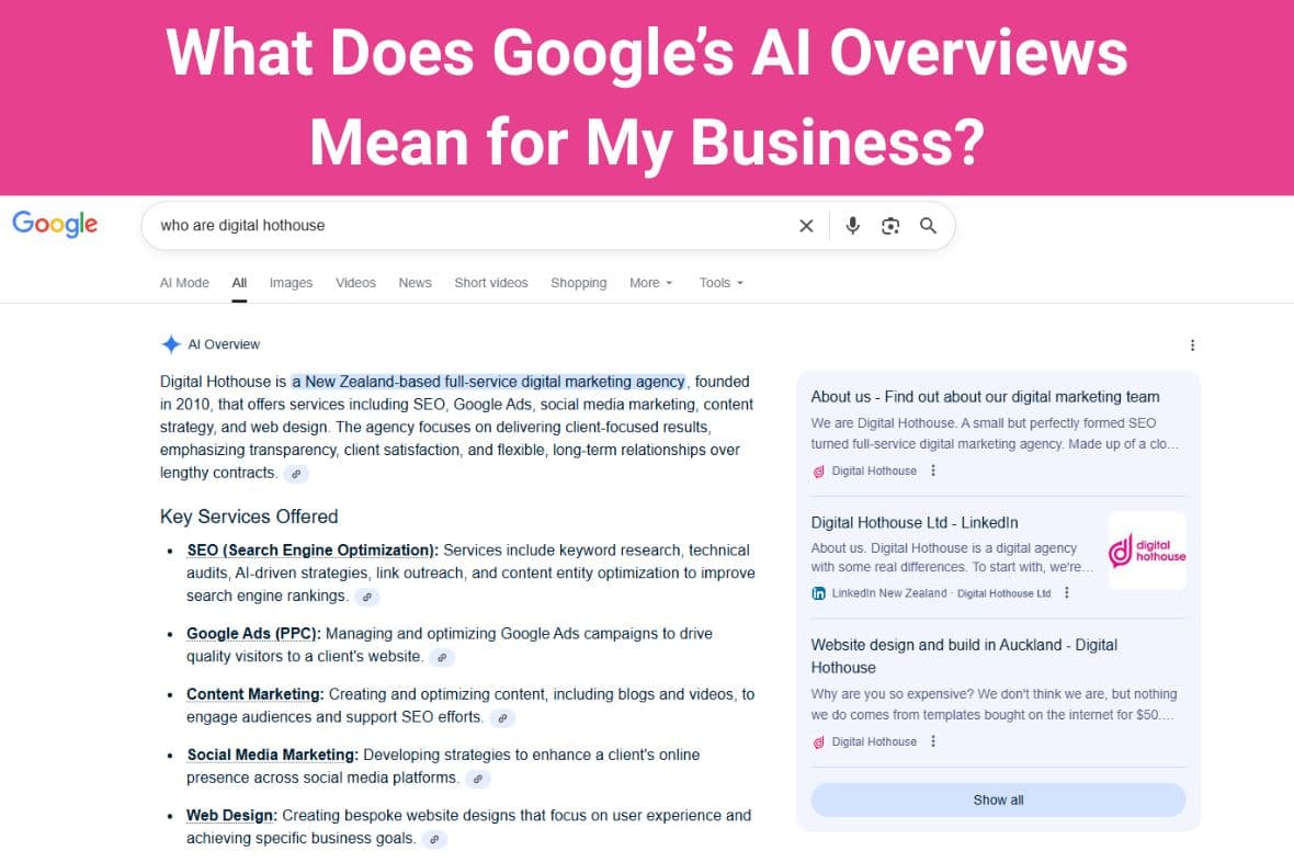 What Does Google’s AI Overviews Mean for My Business?
