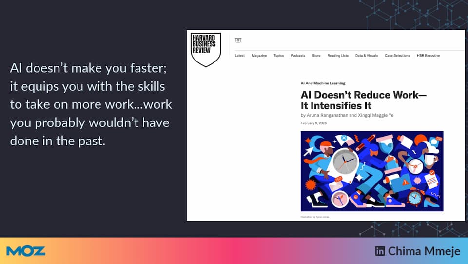 Chima Mmeje AI Intensifies Work BrightonSEO