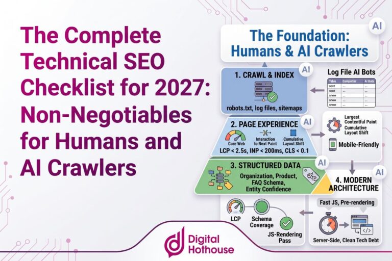 The Complete Technical SEO Checklist for 2027: Non-Negotiables for Humans and AI Crawlers