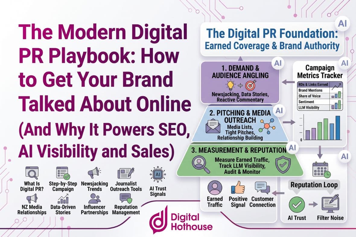 The Modern Digital PR Playbook: How to Get Your Brand Talked About Online (And Why It Powers SEO, AI Visibility and Sales)